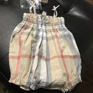 Burberry onesie tags are not included